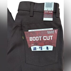 Vintage Levi’s Jeans 517 Bootcut Brown Men’s Size 38x34 NWT’S Polyester‎ Pants